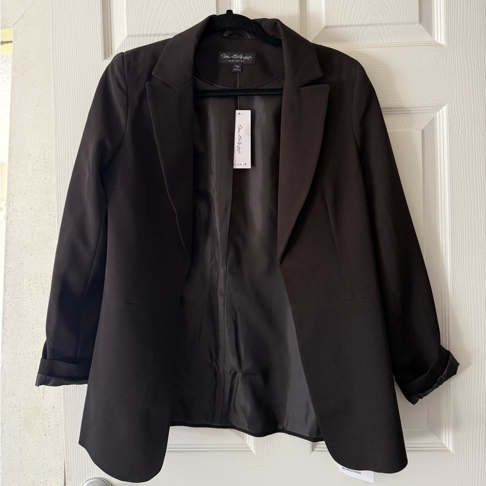Miss Selfridge Black Blazer Classic Suit Jacket